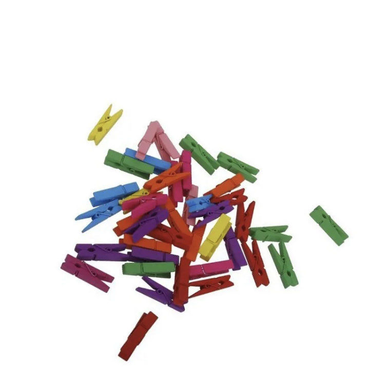 Picture of 0345 BRIGHT METALLIC LOOK MINI PEGS FOR CRAFTS 15PCS